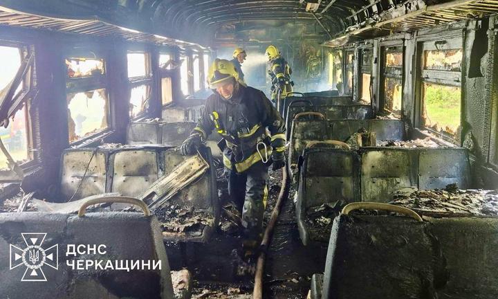 Пожежа у потязі