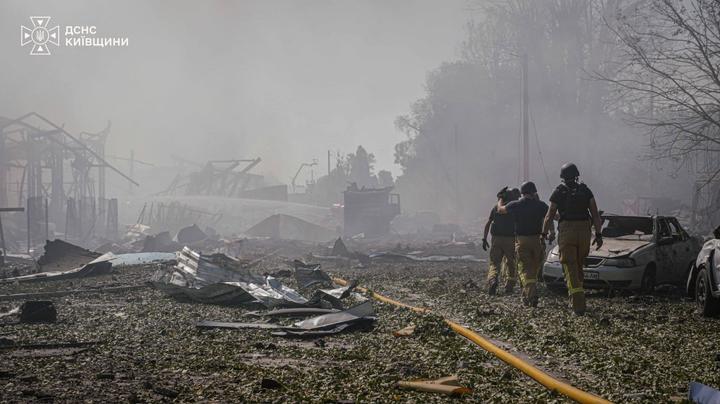 The death toll from the strike and explosion in the Kyiv region has risen to 38; four people are still missing