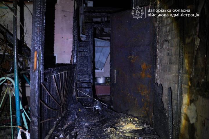 Наслідки ворожої атаки по Запоріжжю