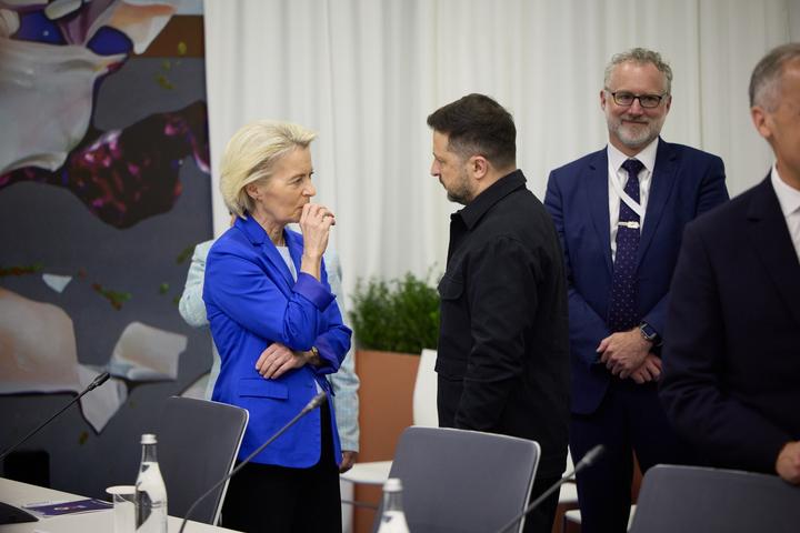 Урсула фон дер Ляєн та Володимир Зеленський