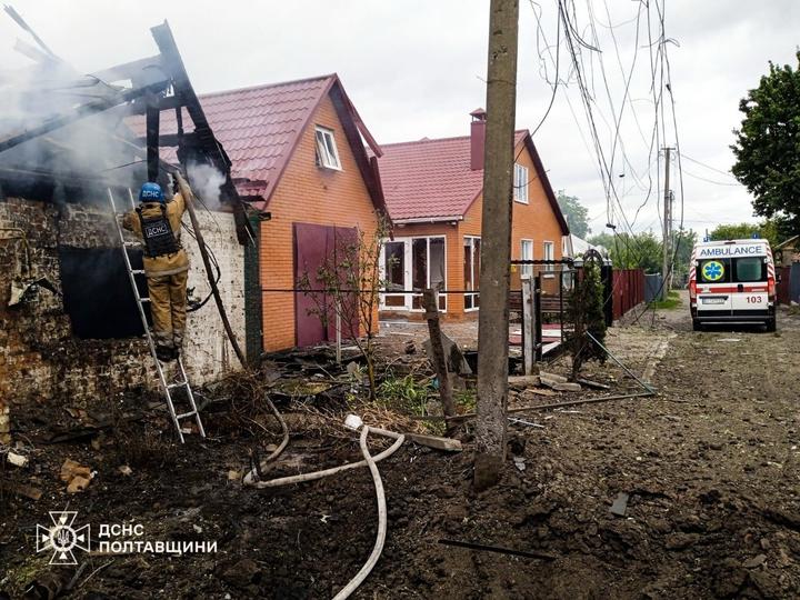 Дронова атака РФ по Миргородському району
