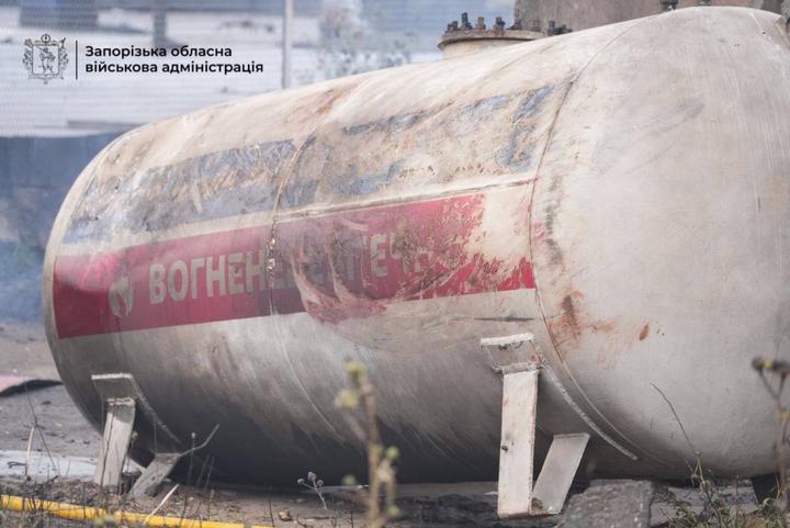 Наслідки ворожої атаки по АЗС