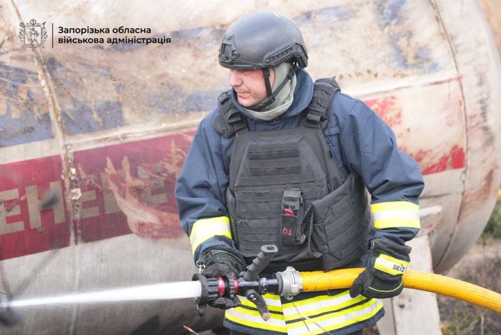 Наслідки ворожої атаки по АЗС