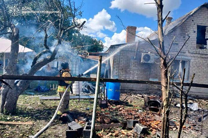 На Дніпропетровщині через російські обстріли постраждали п’ятеро людей