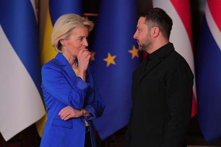 Урсула фон дер Ляєн і Володимир Зеленський