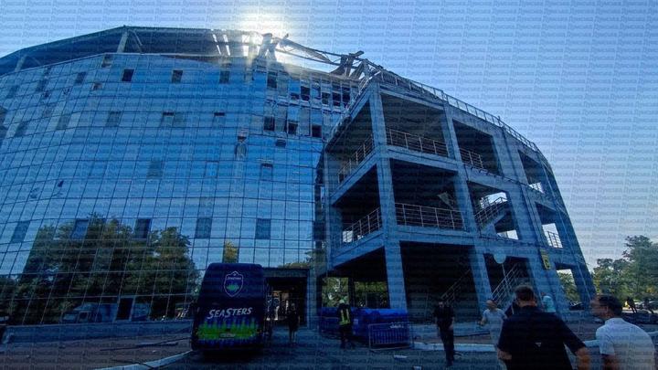 В центрі Одеси через російський удар постраждав стадіон "Чорноморець"