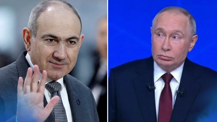 Нікол Пашинян і Володимир Путін