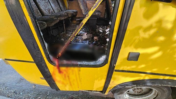 Наслідки удару по маршрутці