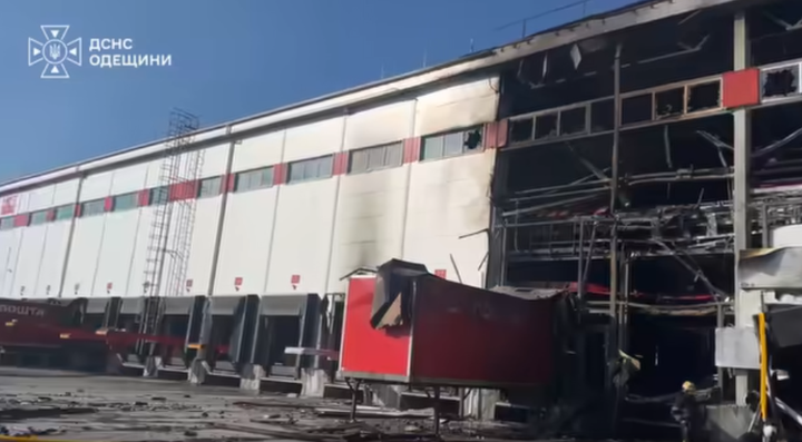 Russia struck a “Nova Poshta” terminal near Odesa: the equipment is beyond repair