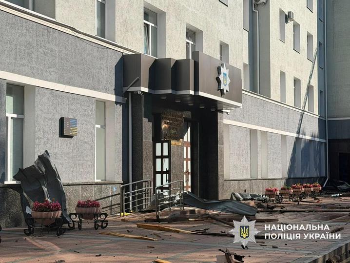 Attack on police headquarters in Zhytomyr claimed lives of two law enforcement officers; more than 40 people were injured, according to Ivan Vyhivskyi