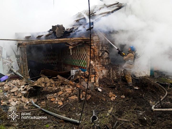 Дронова атака РФ по Миргородському району