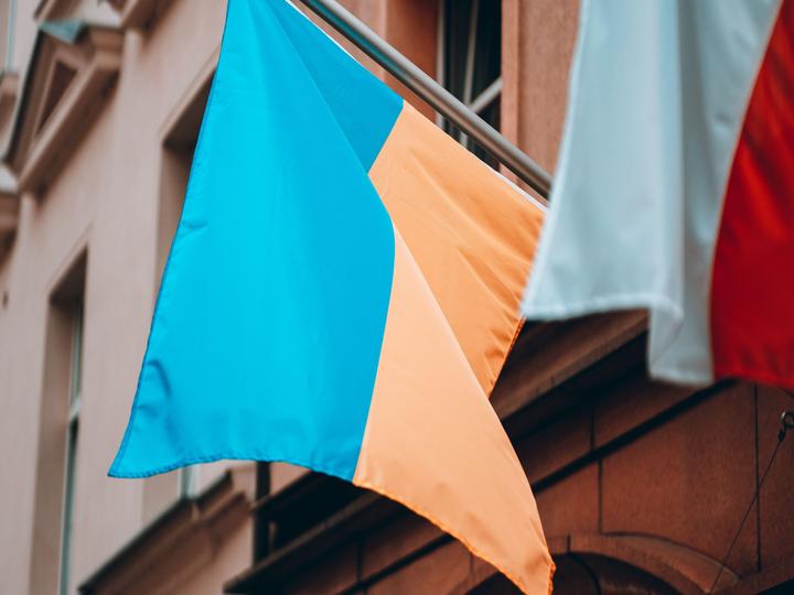 Український і польський прапори