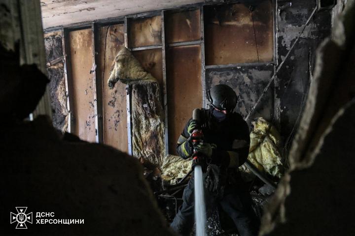 Атака росіян по Херсону
