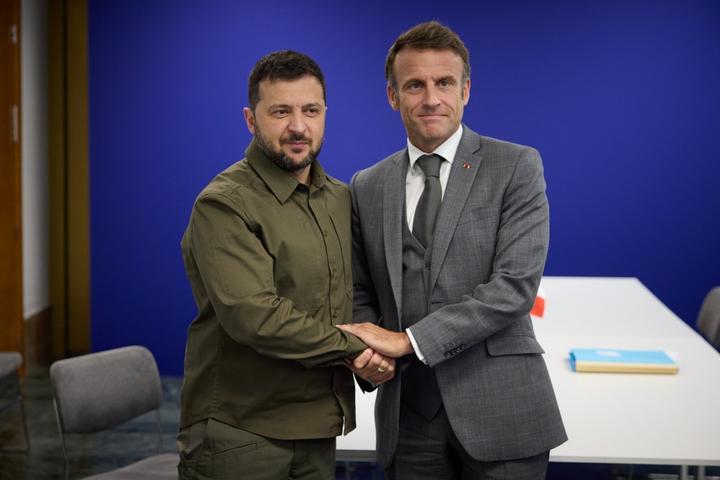 Володимир Зеленський і Еммануель Макрон