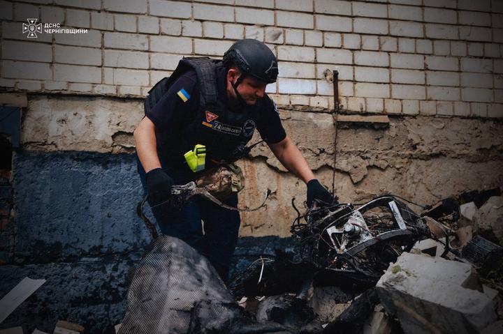 A 6-year-old child was injured in Chernihiv when a drone struck a house
