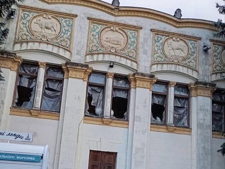 Наслідки обстрілу ВДНГ