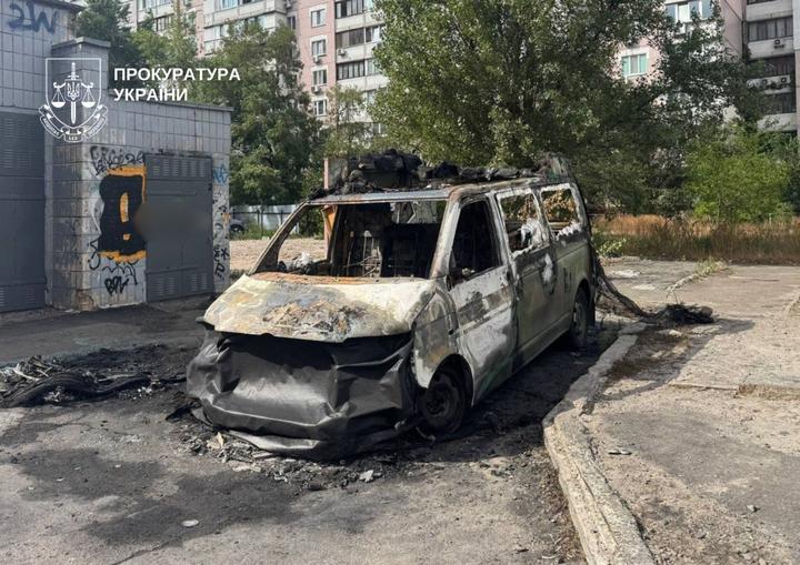 У Києві затримали чоловіка, якого підозрюють у підпалі авто військового