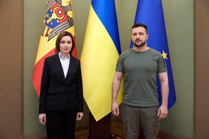 Мая Санду і Володимир Зеленський
