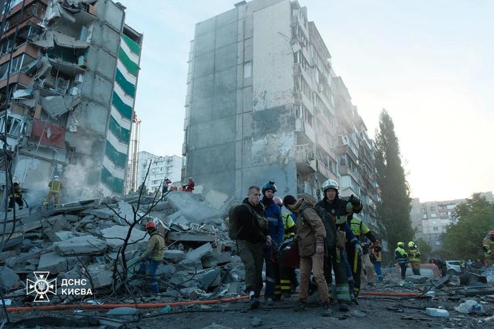 Наслідки обстрілу столиці