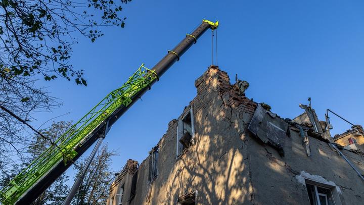 Пошкоджений будинок у Харкові