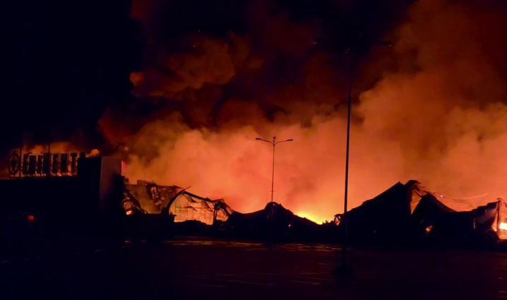 Aftermath of the strike on the hypermarket