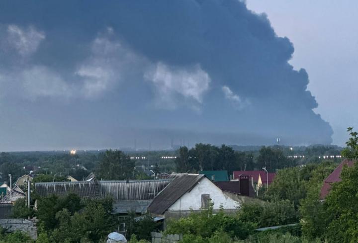 A massive attack on targets in Russia and the occupied territories: a thermal power plant is on fire in Lipetsk, and the water supply has been cut off in Belgorod