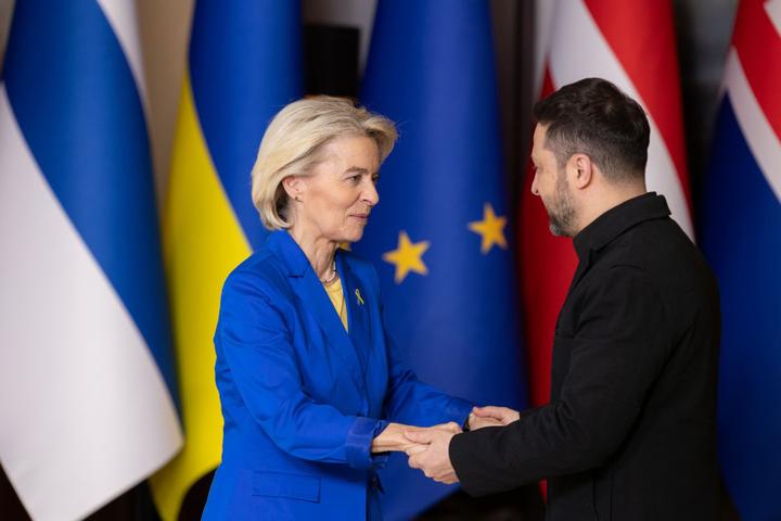 Урсула фон дер Ляєн і Володимир Зеленський
