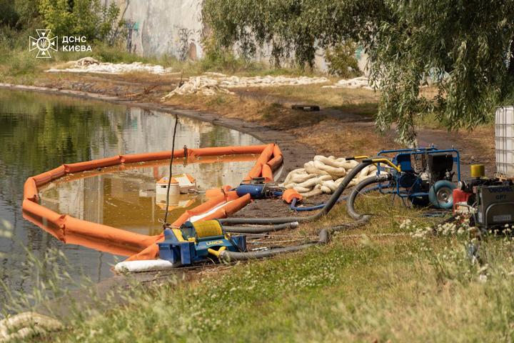 Ліквідація наслідків забруднення озера