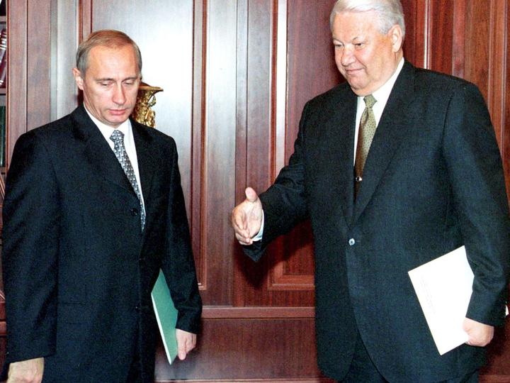 Володимир Зеленський і Борис Єльцин