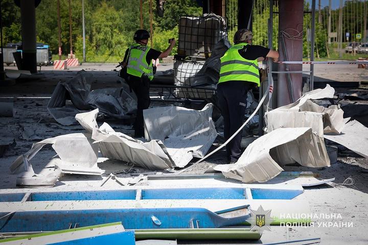 Поліція ліквідовує наслідки обстрілу