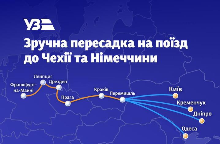Українці зможуть дістатися Чехії та Німеччини нічним поїздом з Перемишля
