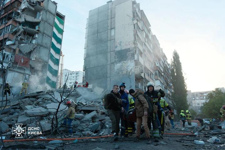 Наслідки обстрілу столиці