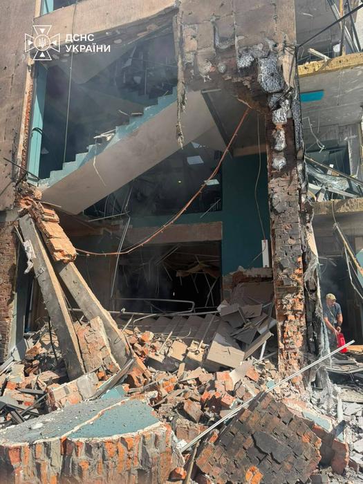 Russia struck a Ukrainian TV channel