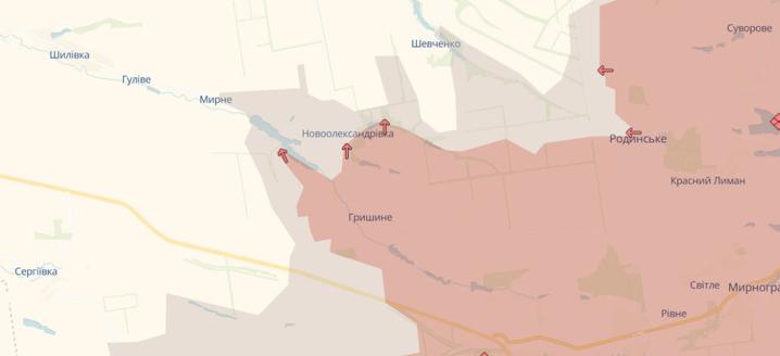 Російські війська просунулися біля Новоолександрівки на Донеччині, – DeepState
