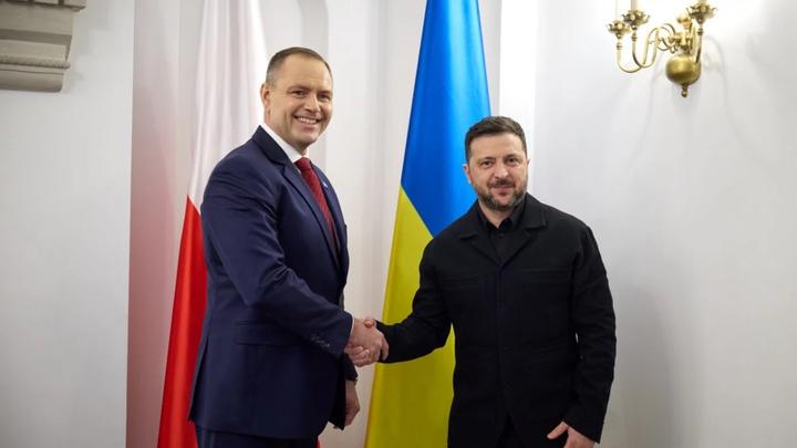 Президент України Володимир Зеленський із президентом Польщі Каролем Навроцьким