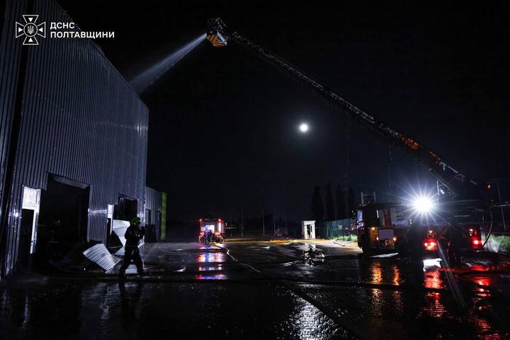 Russia attacked a “Nova Poshta” terminal in the Poltava region; a fire broke out, and one person was killed
