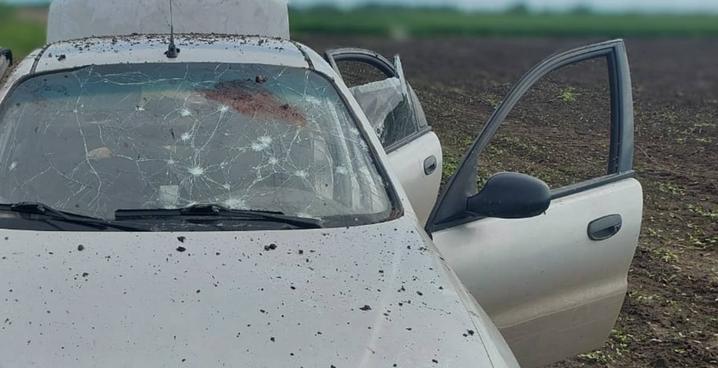Наслідки детонації БпЛА у машині