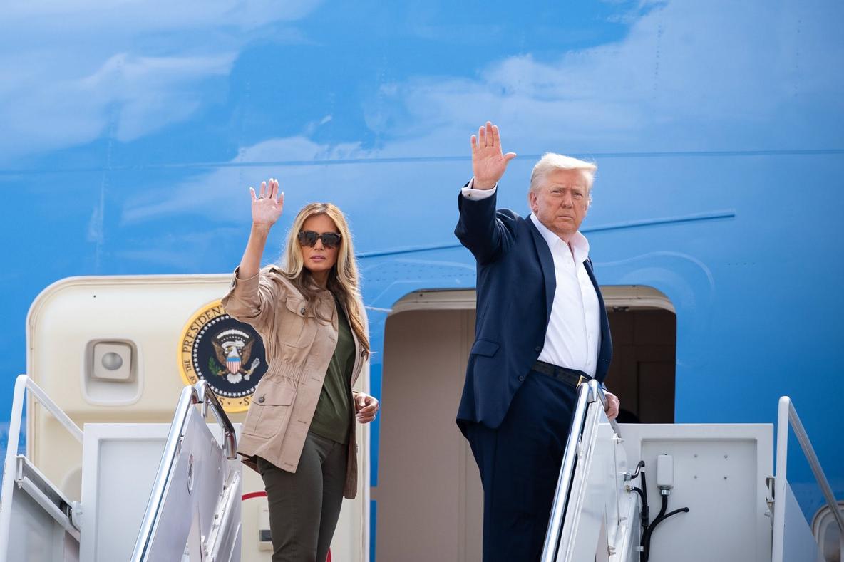 Меланія Трамп і Дональд Трамп