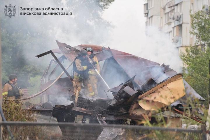 Наслідки ворожої атаки по АЗС
