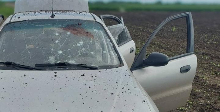 Наслідки детонації БпЛА у машині