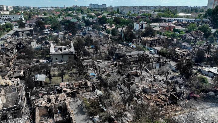Вишневе після обстрілів і детонації