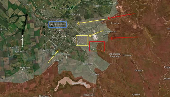 Ситуація біля Костянтинівки: ворог намагається прорватися в місто з декількох напрямків