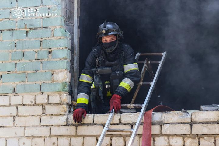 Атака росіян по Херсону