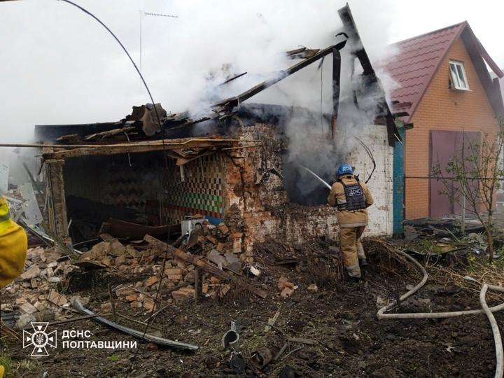 Дронова атака РФ по Миргородському району