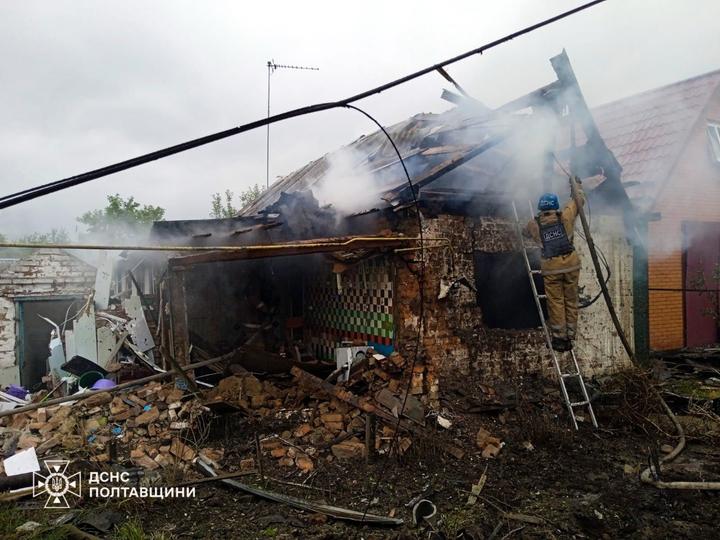 Дронова атака РФ по Миргородському району