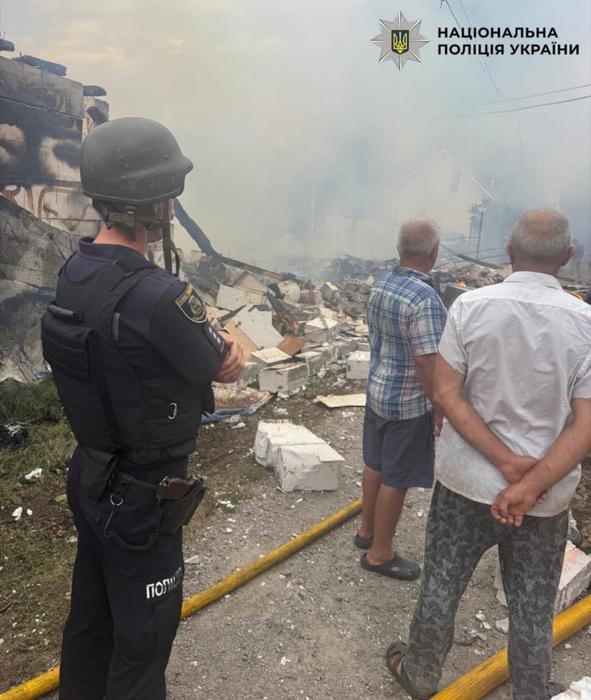 The aftermath of the attack on the Kyiv region 